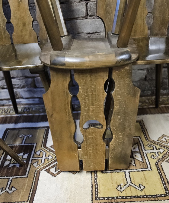 Image 1 of Set van 6 Vintage 1970 Bistro Stoelen