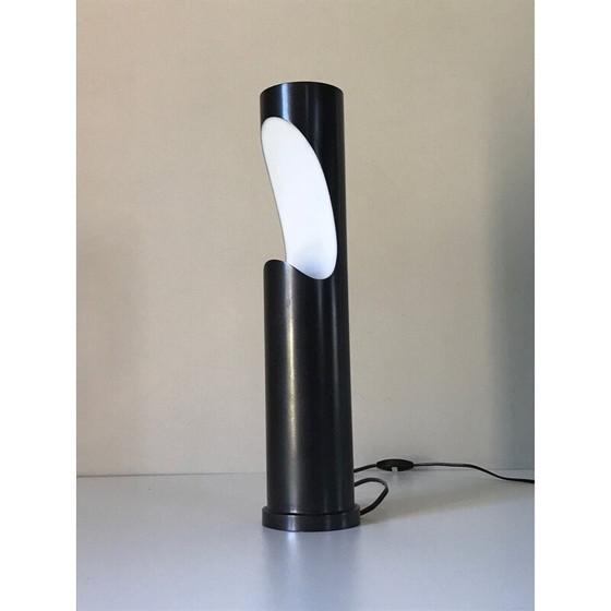 Image 1 of Atypische vintage ruimte lamp in plastic en wit perplex, 1970