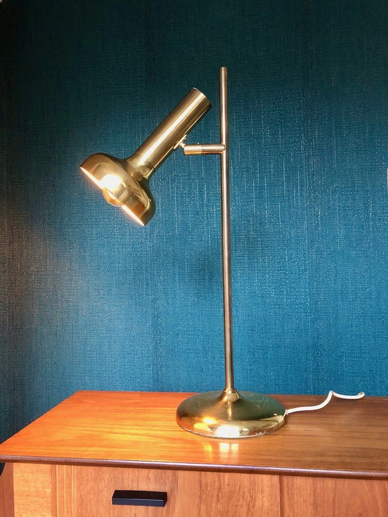 Image 1 of Midcentury Brass Floor Lamp Koch & Lowy Vloerlamp 