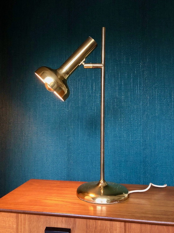 Image 1 of Midcentury Brass Floor Lamp Koch & Lowy Vloerlamp 