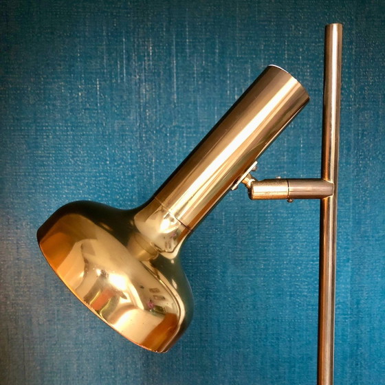 Image 1 of Midcentury Brass Floor Lamp Koch & Lowy Vloerlamp 