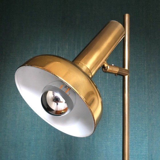 Image 1 of Midcentury Brass Floor Lamp Koch & Lowy Vloerlamp 