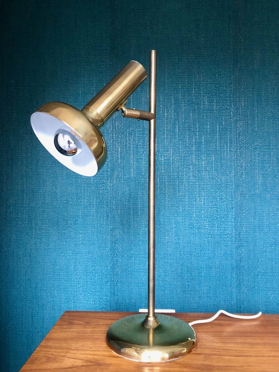 Image 1 of Midcentury Brass Floor Lamp Koch & Lowy Vloerlamp 