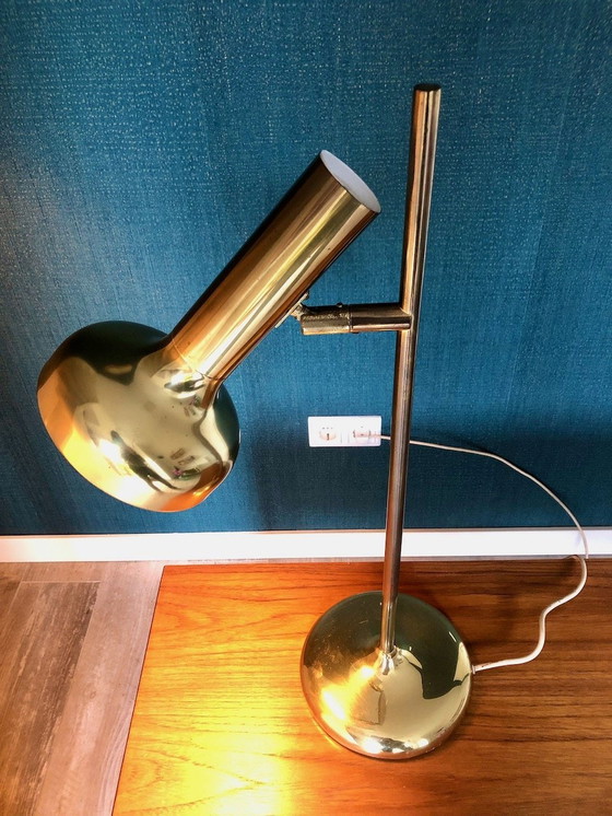 Image 1 of Midcentury Brass Floor Lamp Koch & Lowy Vloerlamp 