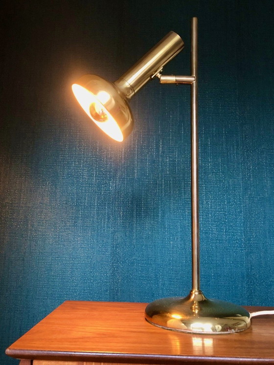 Image 1 of Midcentury Brass Floor Lamp Koch & Lowy Vloerlamp 