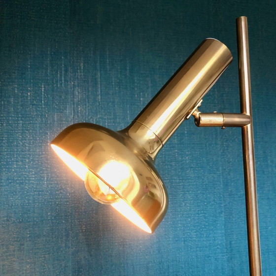 Image 1 of Midcentury Brass Floor Lamp Koch & Lowy Vloerlamp 