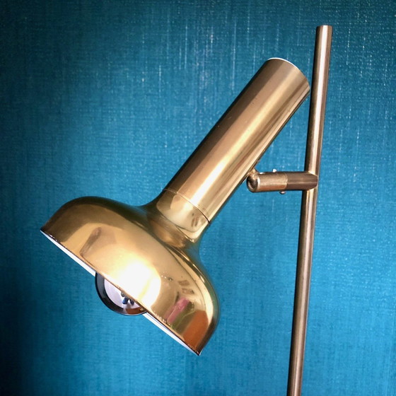 Image 1 of Midcentury Brass Floor Lamp Koch & Lowy Vloerlamp 