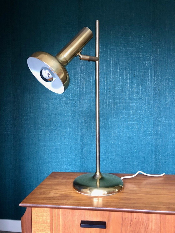 Image 1 of Midcentury Brass Floor Lamp Koch & Lowy Vloerlamp 