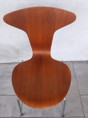 6x teak Arne Jacobsen mok / muggen stoelen Fritz Hansen 1967