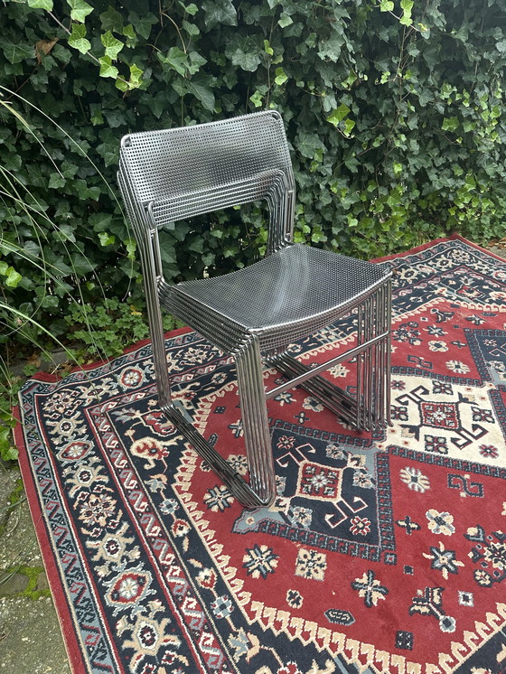 Image 1 of 6X Arrben Italy stoelen met tafel