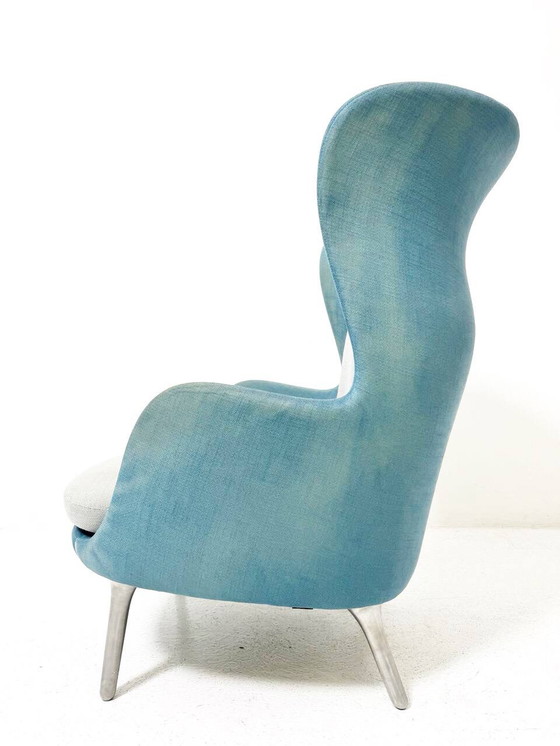 Image 1 of Ro fauteuil met voetenbankje van Jaime Hayon voor Fritz Hansen, Denemarken