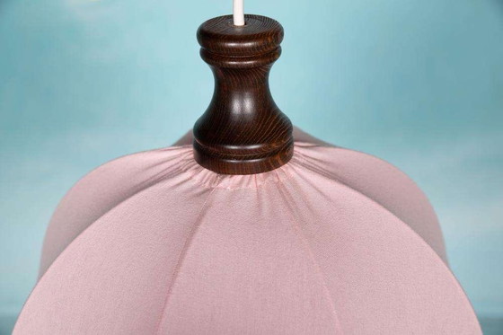 Image 1 of Vintage Scandinavische tulp hanglamp roze