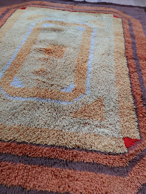 Image 1 of Vintage Hoogpolig Vloerkleed Tapijt