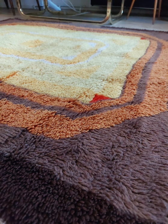 Image 1 of Vintage Hoogpolig Vloerkleed Tapijt