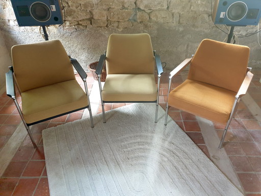 3x Vintage fauteuil