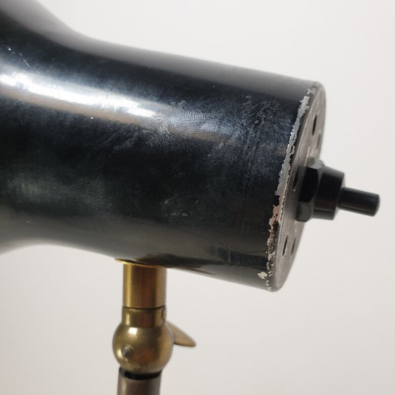 Image 1 of Vintage bijzettafel met 3 verstelbare lichtpunten, Italië 1960