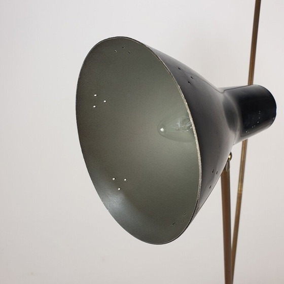 Image 1 of Vintage bijzettafel met 3 verstelbare lichtpunten, Italië 1960