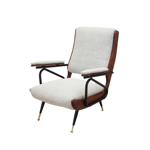 Beukenhouten fauteuil, Italiaans ontwerp, 1970S, Vervaardiging: Italië