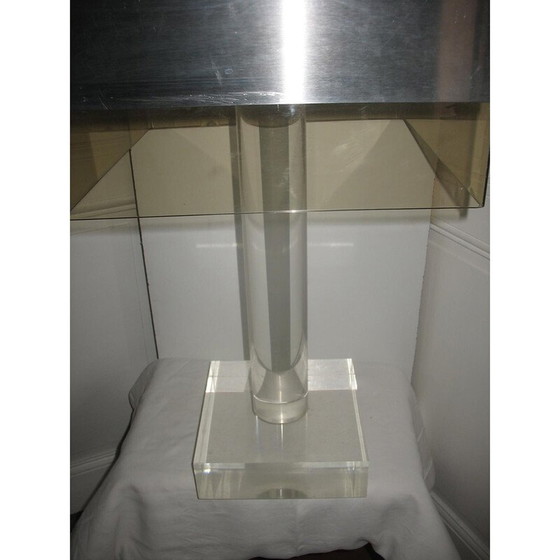 Image 1 of Vintage lamp van plexiglas en aluminium, jaren 1970