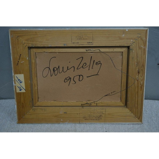 Image 1 of Zweedse abstracte vintage compositie van Louis Zelig, jaren 1960