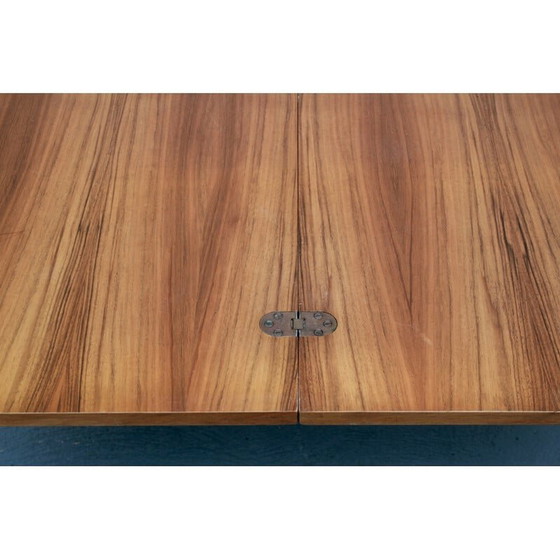 Image 1 of Vintage opvouwbare salontafel in walnoot, jaren 1960