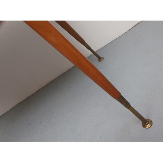 Image 1 of Vintage opvouwbare salontafel in walnoot, jaren 1960