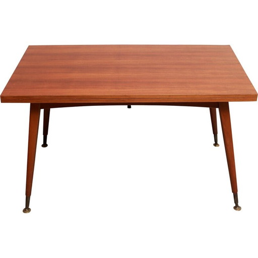 Vintage opvouwbare salontafel in walnoot, jaren 1960