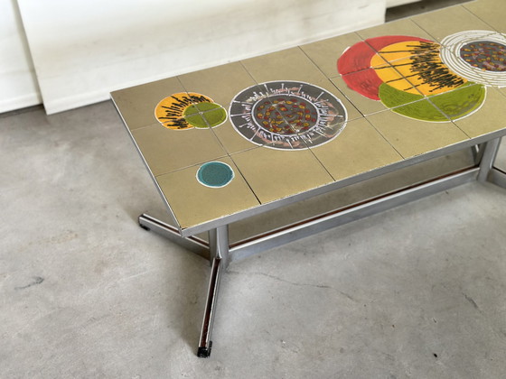 Image 1 of Vintage Céramic Tile-Top Coffeetable