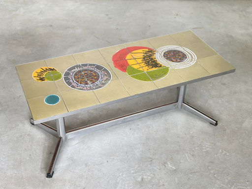 Vintage Céramic Tile-Top Coffeetable