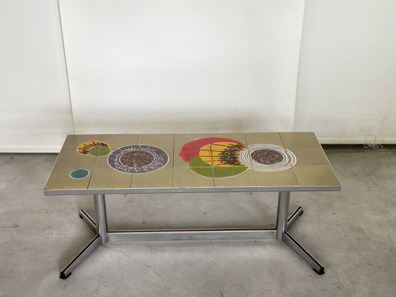 Image 1 of Vintage Céramic Tile-Top Coffeetable