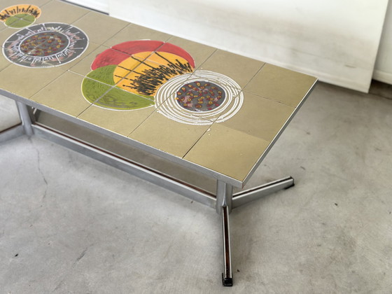 Image 1 of Vintage Céramic Tile-Top Coffeetable