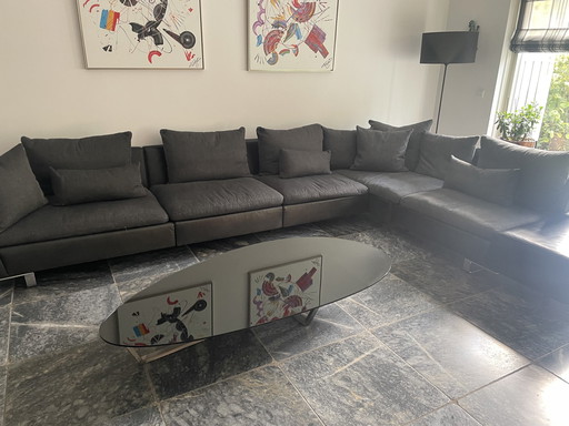 Natuzzi Hoekbank Met Salontafel