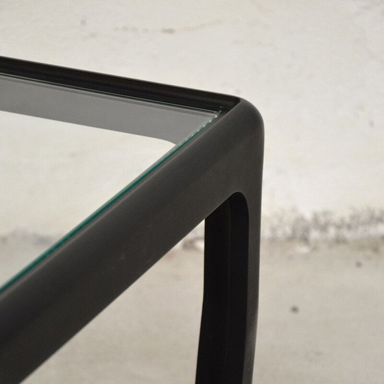 Image 1 of Vintage zwart gelakte polyurethaan salontafel van Peter Ghyczy voor Horn Collection, Duitsland 1975