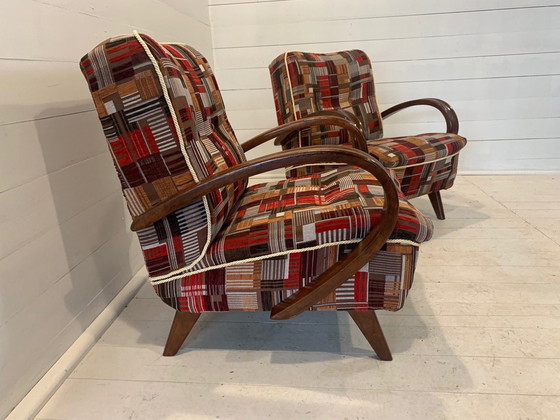 Image 1 of Set of vintage design lounge chairs by Jindrich Halabala - M12