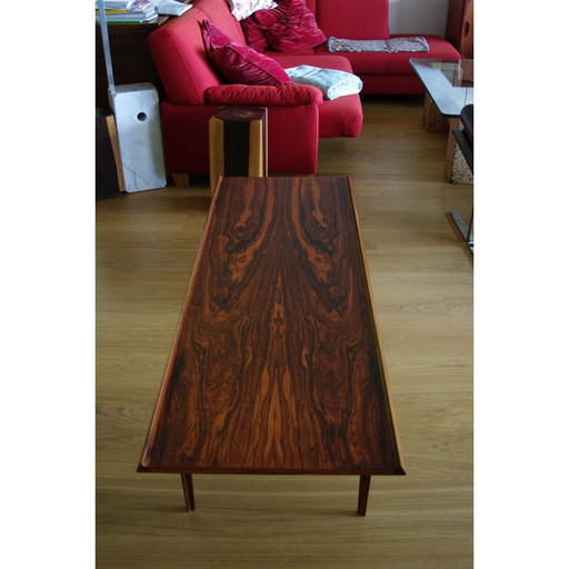Vintage palissander salontafel van Harry Rosengren Hansen voor Brande Mobelindustri, jaren 1950