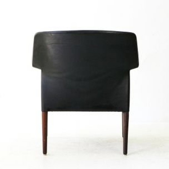 Image 1 of Vintage leren en palissander fauteuil van Larsen en A.B Madsen, 1960