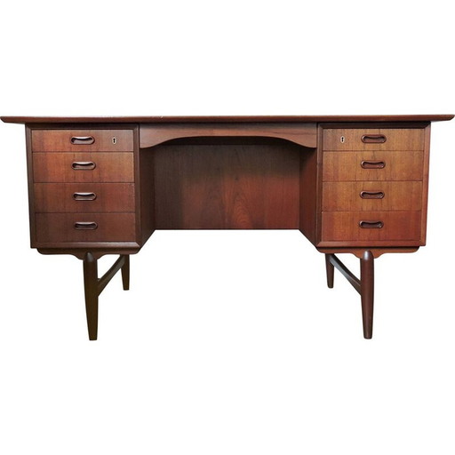 Vintage Deens teakhouten bureau, 1960