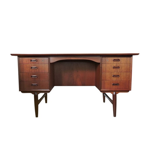 Vintage Deens teakhouten bureau, 1960