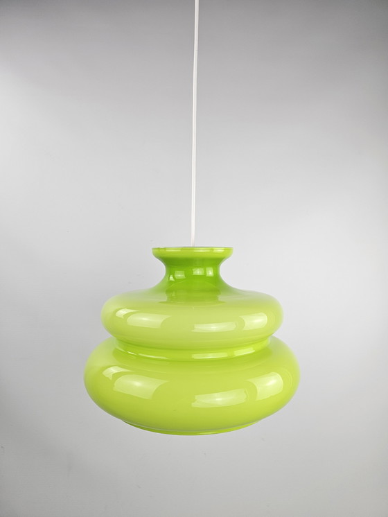 Image 1 of Hanglamp Groen Glas 