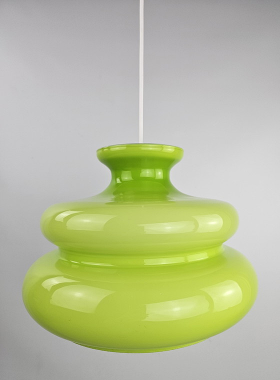 Image 1 of Hanglamp Groen Glas 