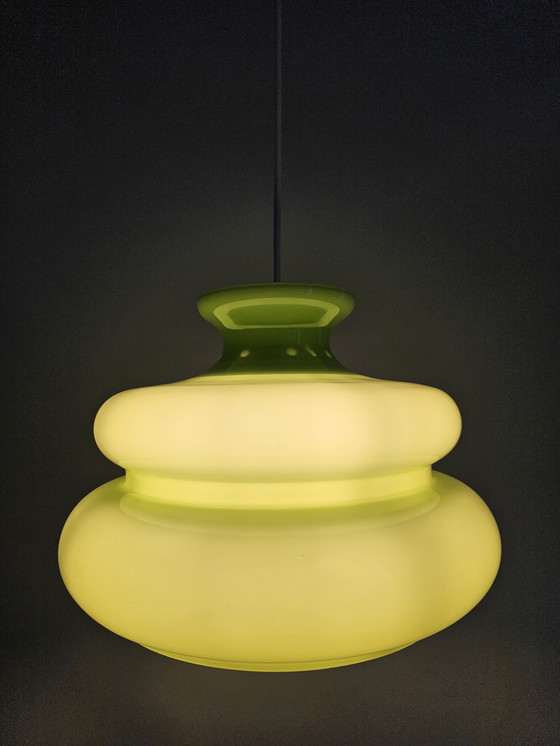 Image 1 of Hanglamp Groen Glas 