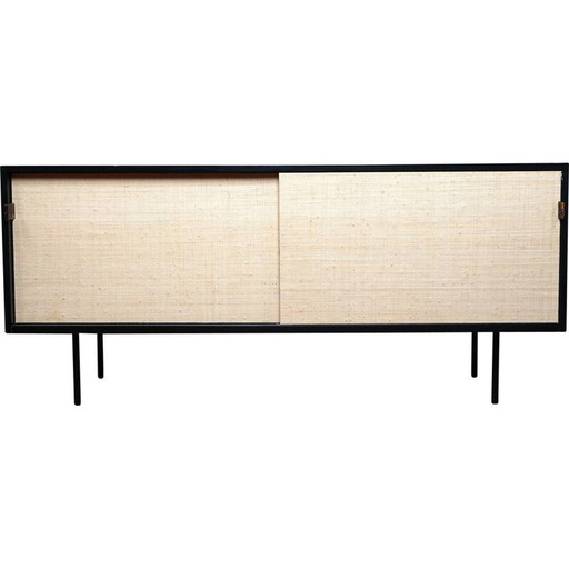 Vintage zwart dressoir van Florence Knoll Bassett voor Knoll Inc, 1950