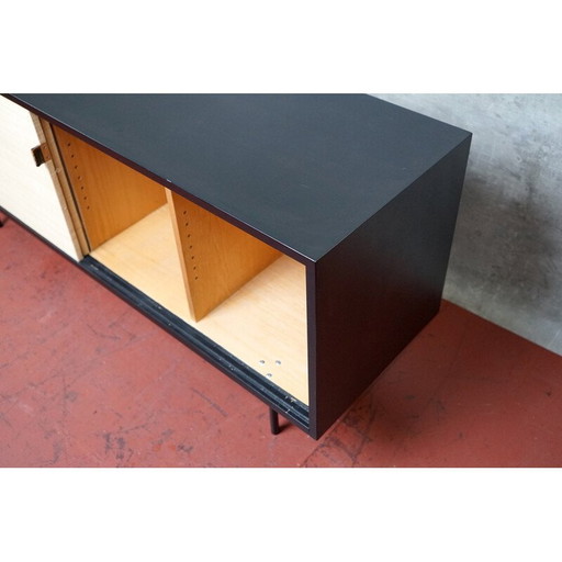 Vintage zwart dressoir van Florence Knoll Bassett voor Knoll Inc, 1950