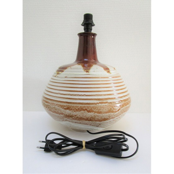 Image 1 of Vintage Italiaanse lamp van geglazuurd keramiek, 1970