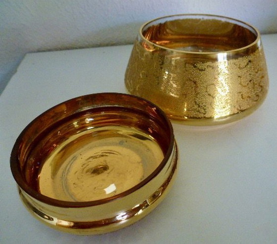 Image 1 of Vintage Boudoir Set / Toiletset / Dressing Set, Filigrain Goud.