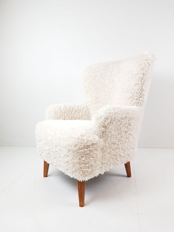 Image 1 of Artifort Fauteuil Nieuw Gestoffeerd Doodle Teddy Stof Creme