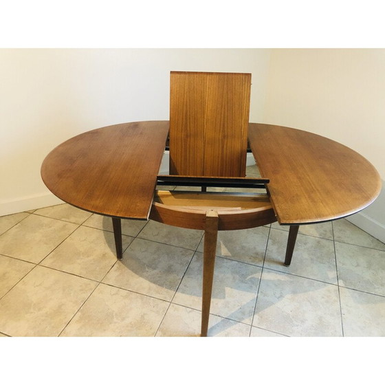 Image 1 of Vintage teakhouten eettafel, Scandinavisch 1960