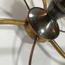 Vintage plafondlamp - Spirale - Messing & Glas - 1950