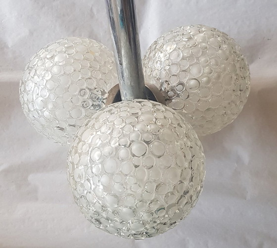 Image 1 of Vintage Bellenplafondlamp van Essig Richard