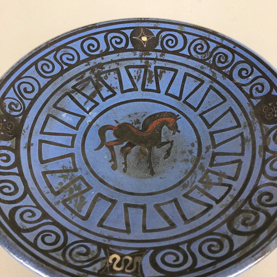 Image 1 of Vintage keramisch bord door Hans Welling voor Ceramano, Duitsland 1960